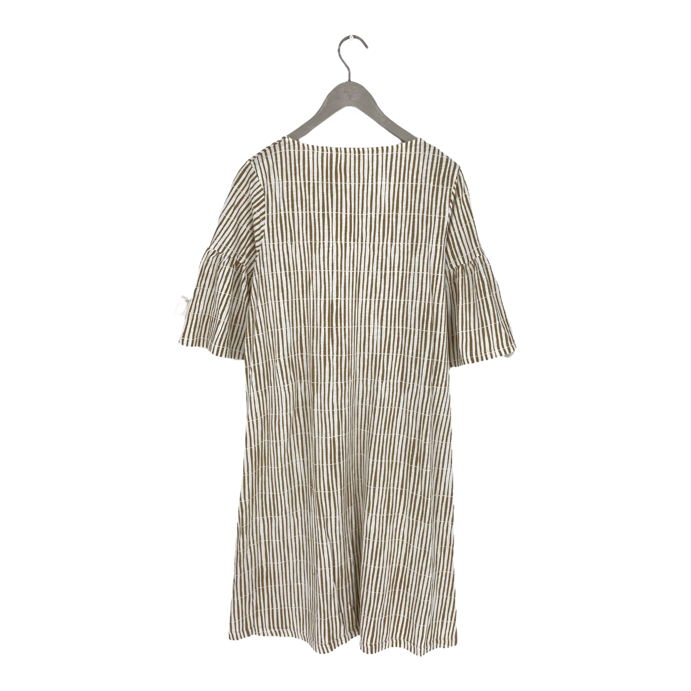 Mainio frill sleeve dress, stripes | woman S/M