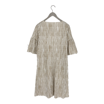 Mainio frill sleeve dress, stripes | woman S/M