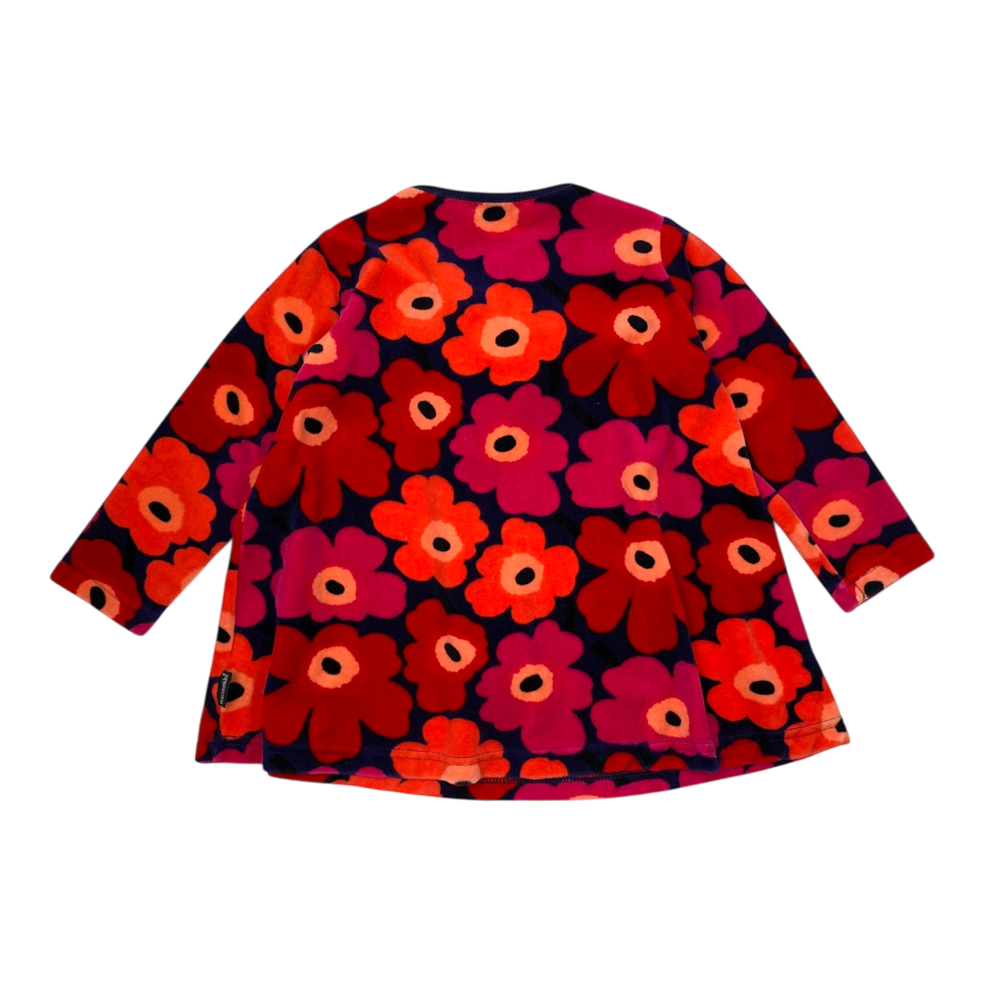 Marimekko ulvira velour dress, unikko | 92cm
