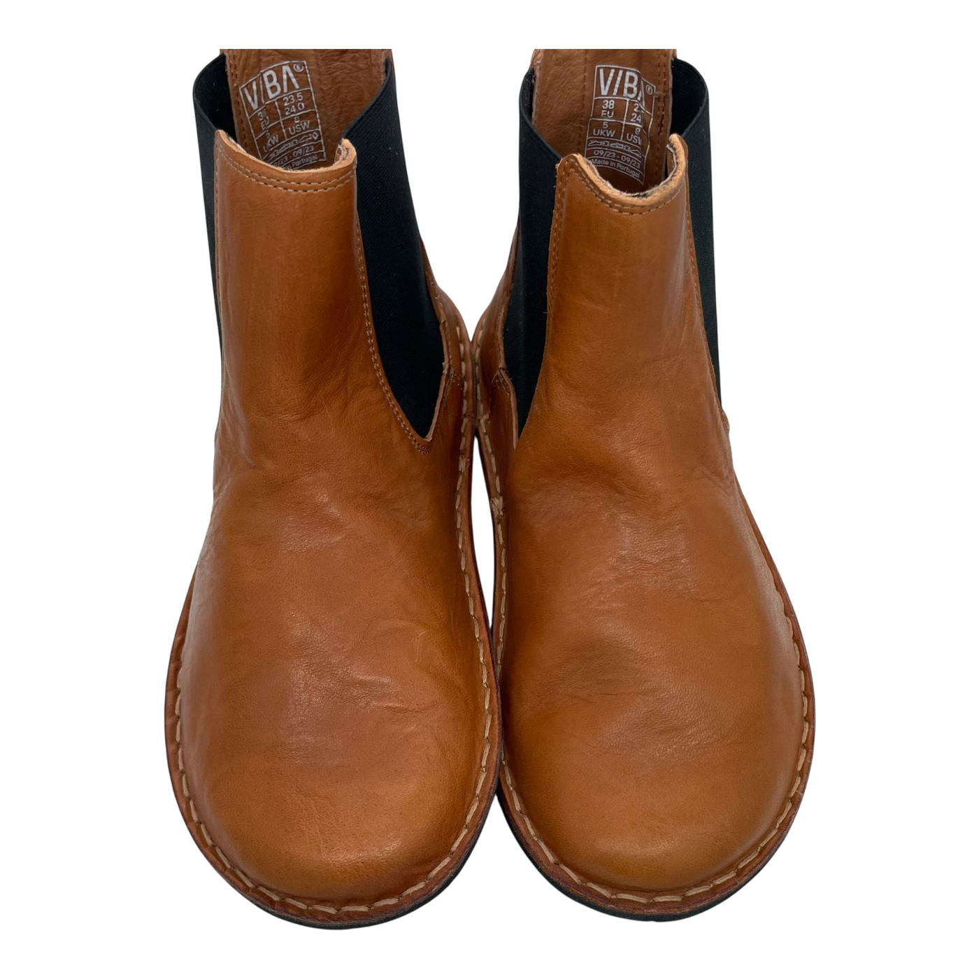 VIBAe Helsinki leather boots, cognac brown | 38