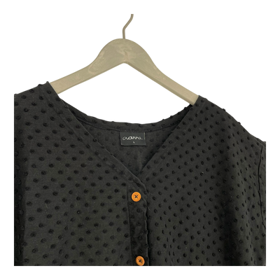 Aarre celene button top, black | woman L