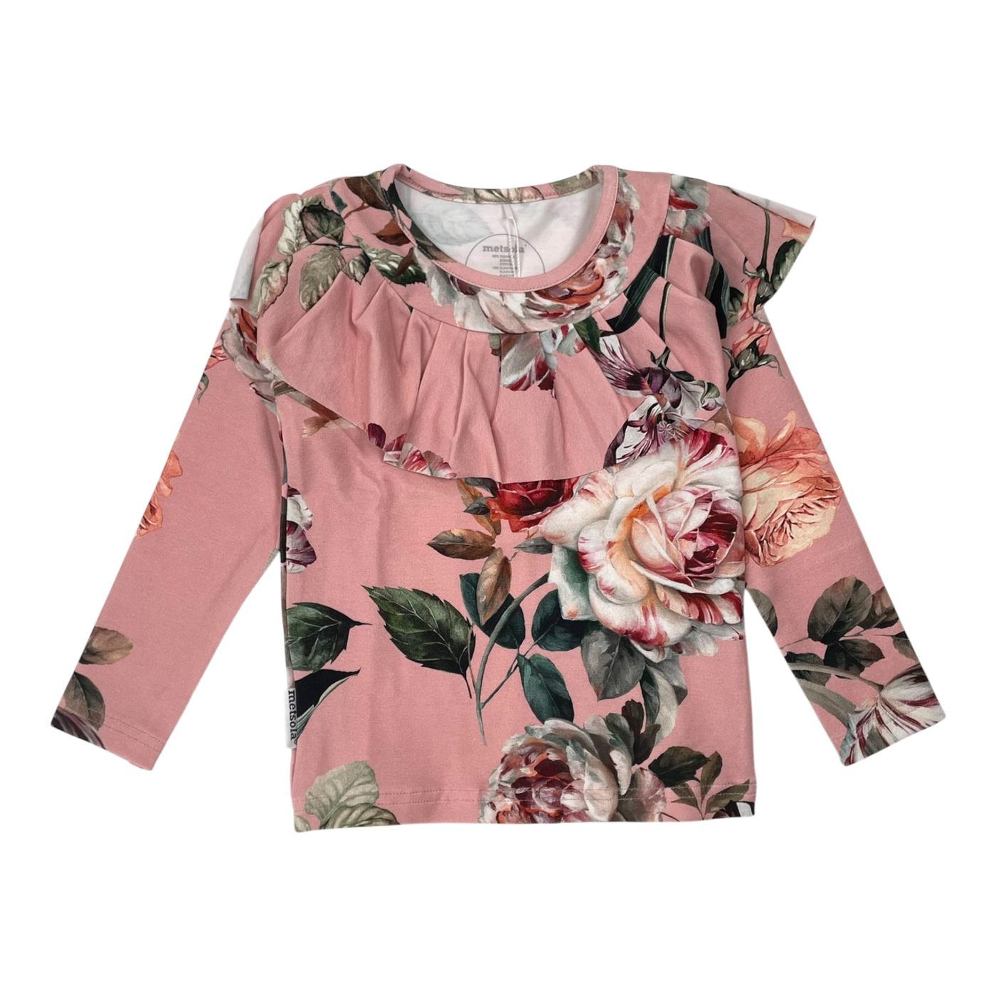 Metsola frill shirt, flower | 92cm