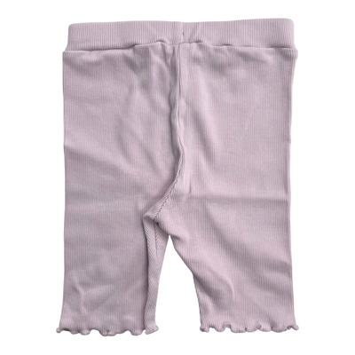 Gugguu Rib Biker Shorts, Misty Rose | 98 cm