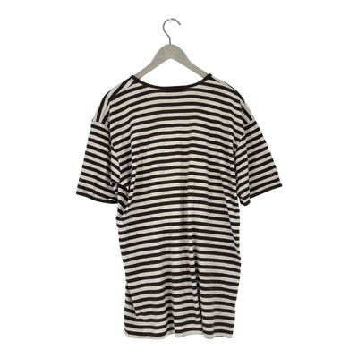 Marimekko stripe t-shirt, white/brown | woman XXL
