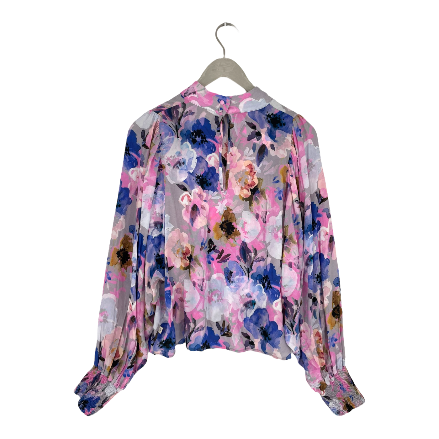 Kaiko puff blouse, lilac anemone | woman L
