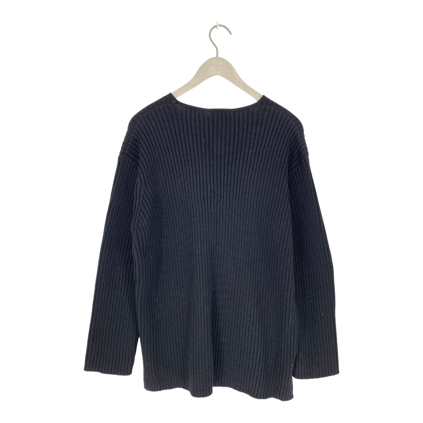 Marimekko wool knit sweater, black  | woman L