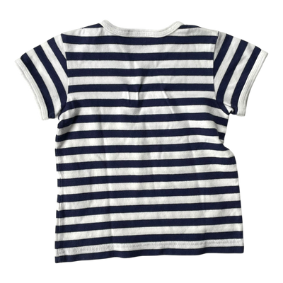 Marimekko stripe t-shirt, blue/white | 68cm