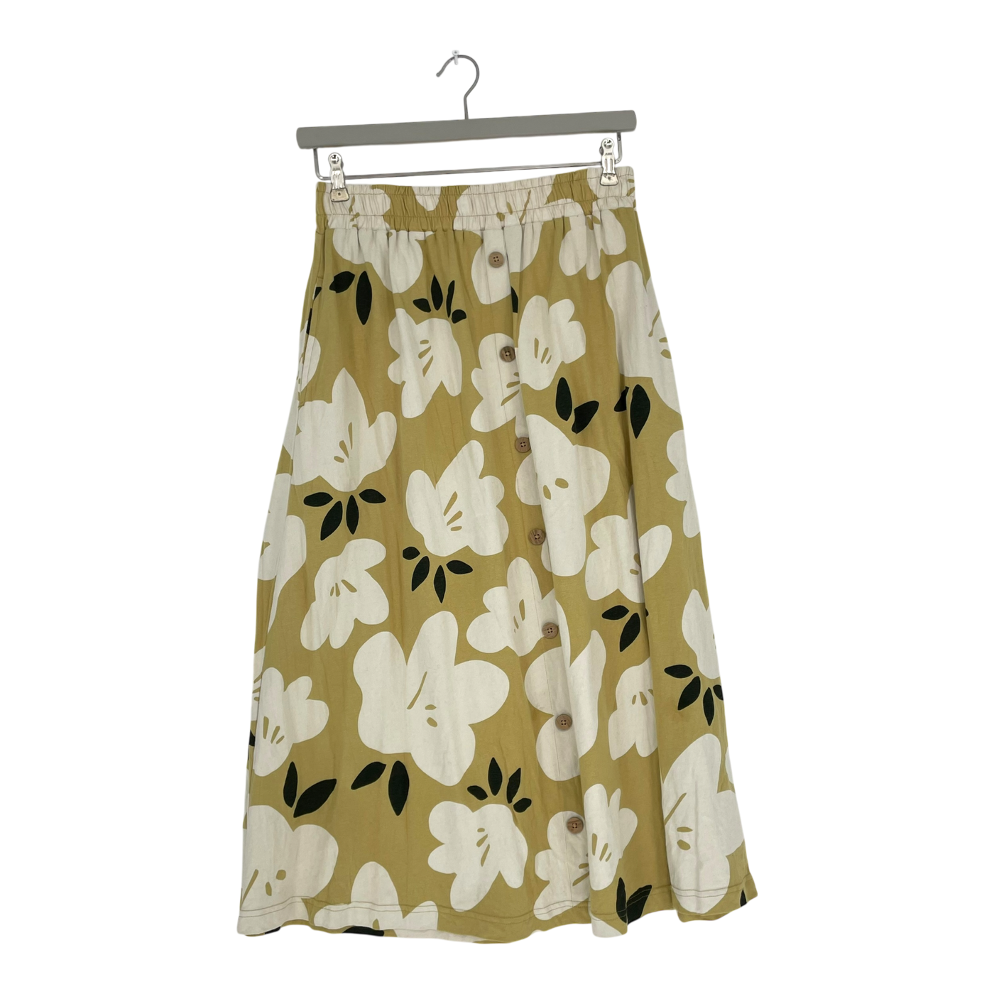 Mainio button skirt, flower | woman S/M