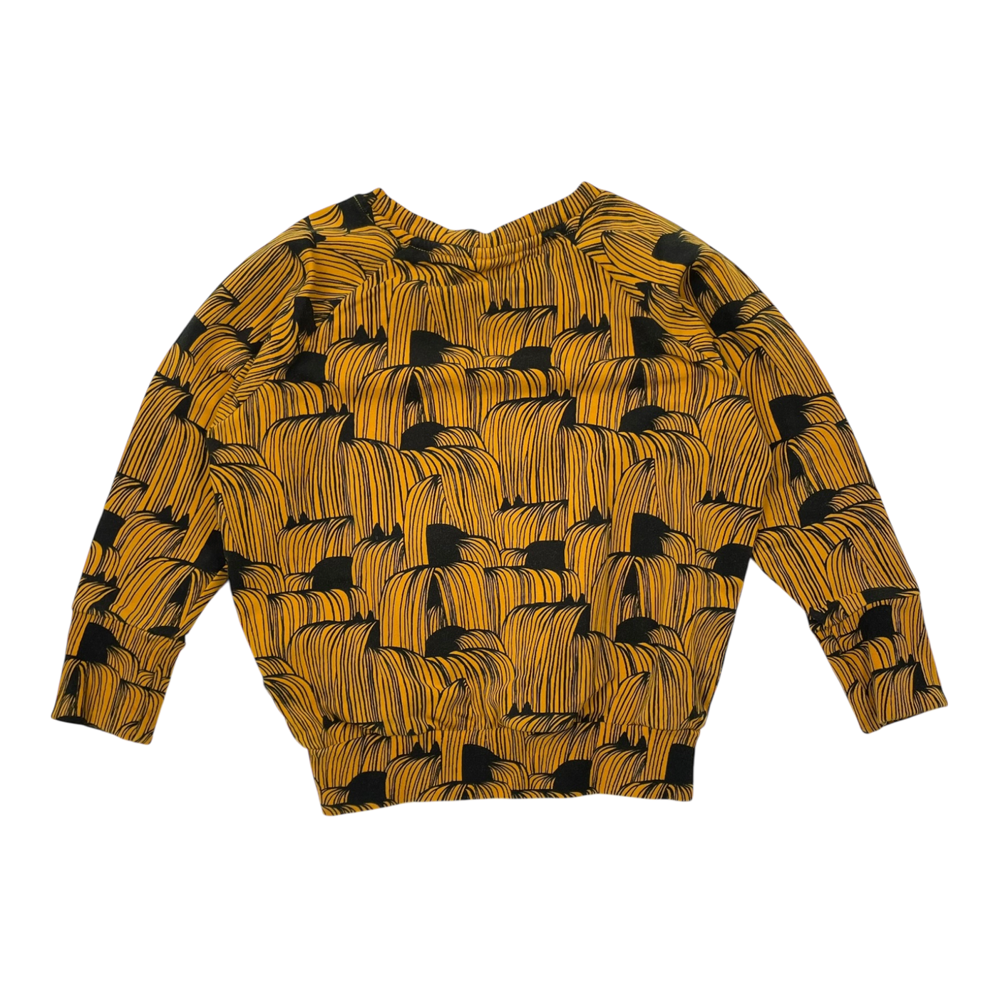 Papu sweatshirt, black/yellow | 98/104cm