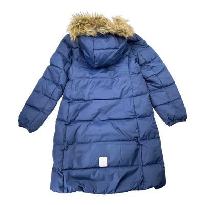 Reima satu down winter jacket, navy blue | 152cm