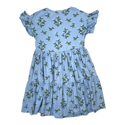 Mainio frill dress, white clover | 146/152cm