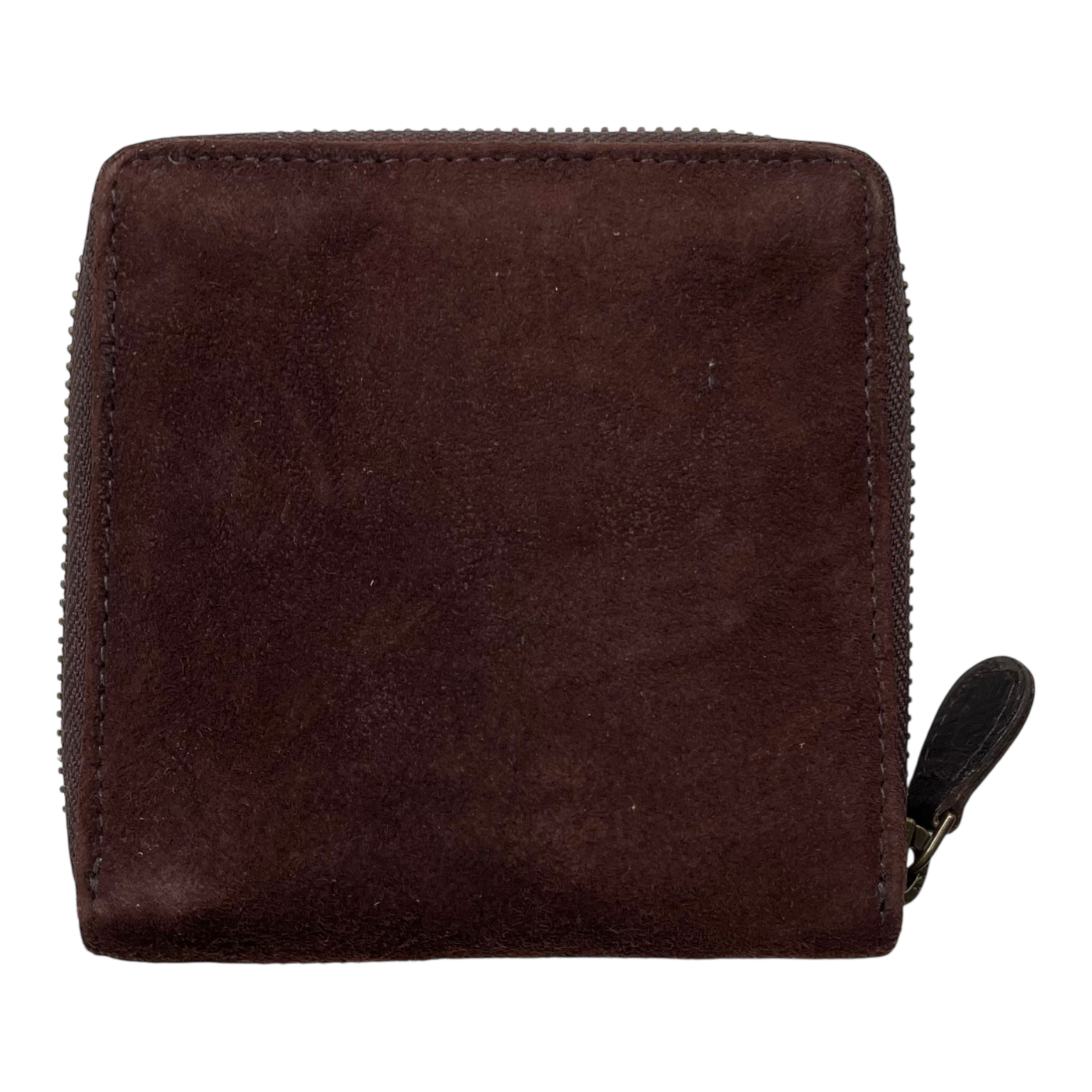 Holzrichter suede leather wallet, brown
