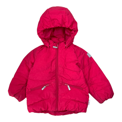 Reima ilma down winter jacket, pink | 92cm