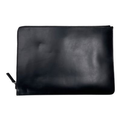 Holzrichter leather laptop bag, black