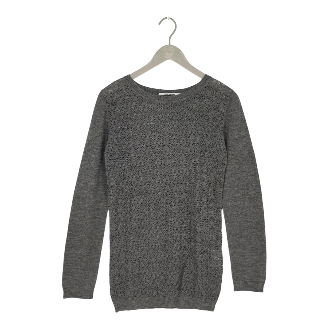 KARINFRAIDENRAIJ encaje knitted sweater, grey | woman M