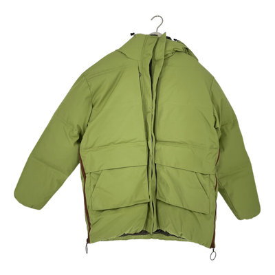 Embassy of Bricks and Logs utility puffer jacket, moss green | unisex L