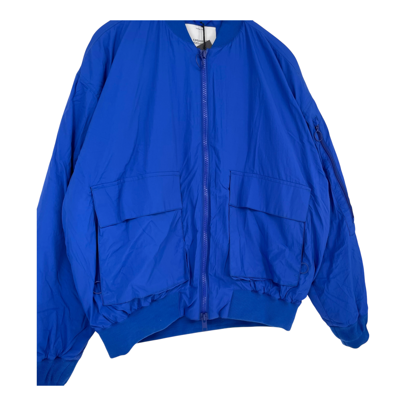 Embassy of Bricks and Logs bansar bomber jacket, blue | unisex L