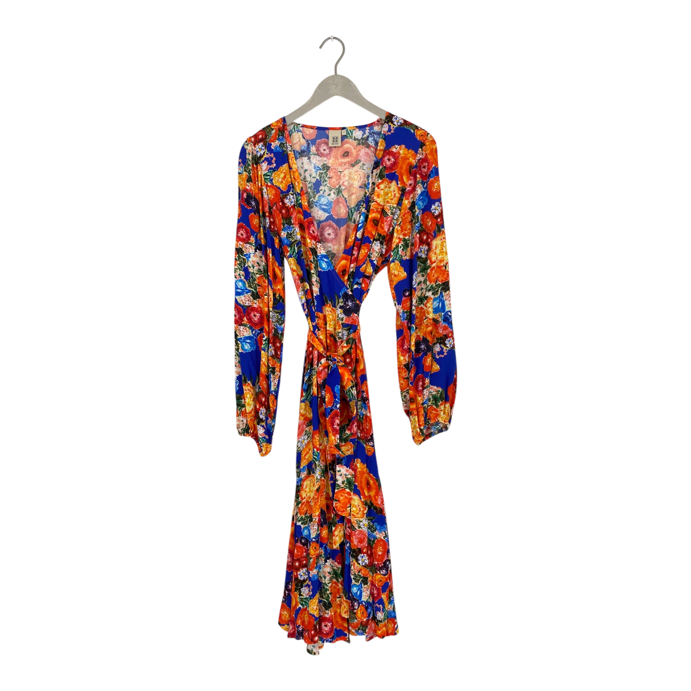 Kaiko flowy wrap dress, marigold | woman S