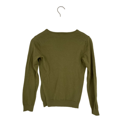 Hessnatur knit sweatshirt, green | woman 36/38