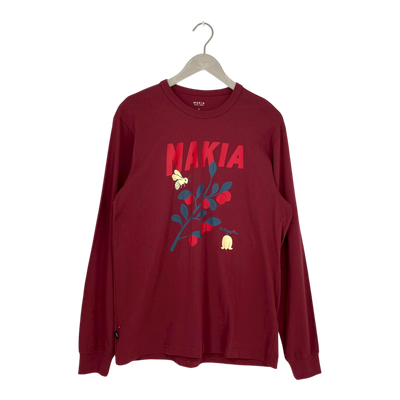 Makia lignon shirt, wine | man M
