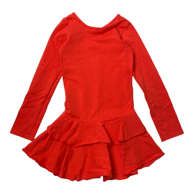 Gugguu frilla dress, red | 104cm