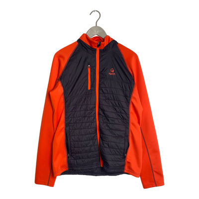 Halti hybrid fleece jacket, black/orange | man M