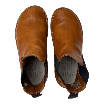 VIBAe Helsinki leather boots, cognac brown | 40