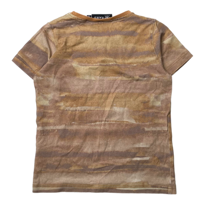 Kaiko pocket t-shirt, tan | 110/116cm