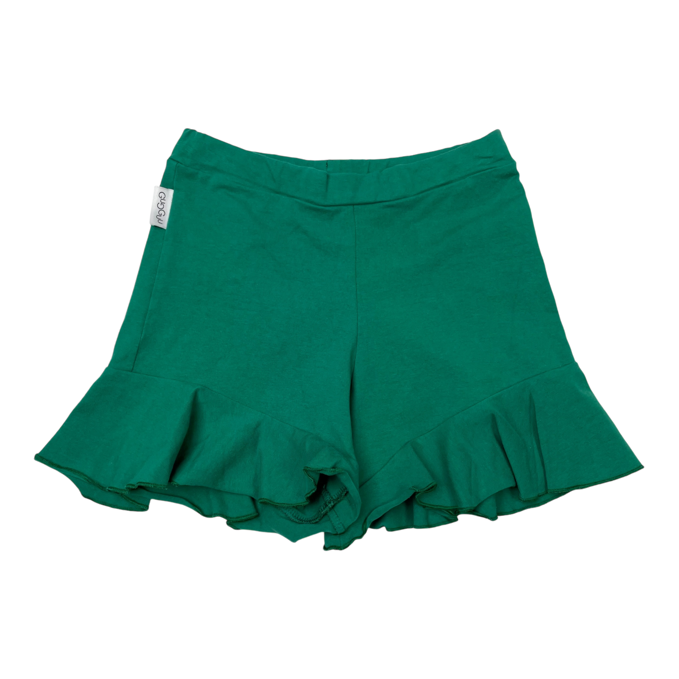 Gugguu frill shorts, green | 116cm