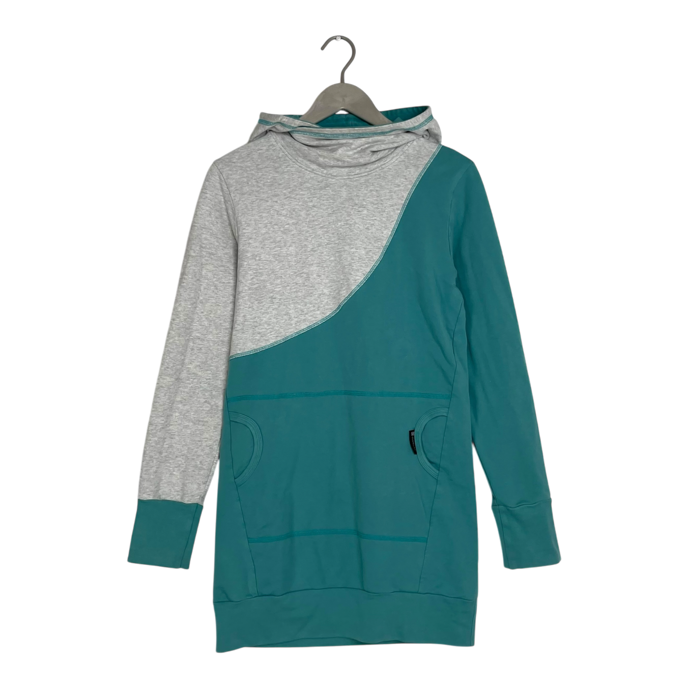 Ommellinen hoodie tunic, turquoise | woman S