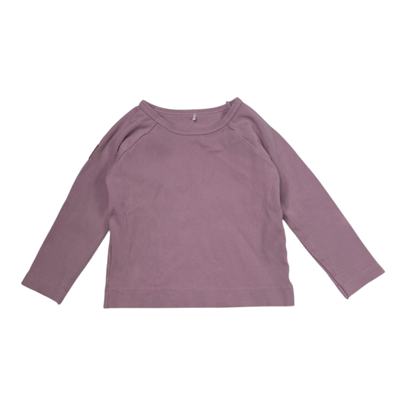 Metsola rib shirt, mauve | 86cm