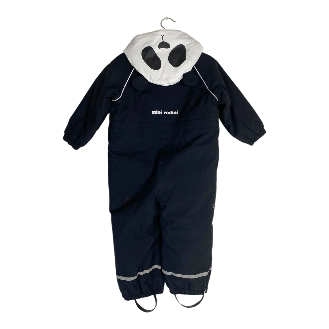 Mini Rodini alaska panda winter overall, black | 92cm