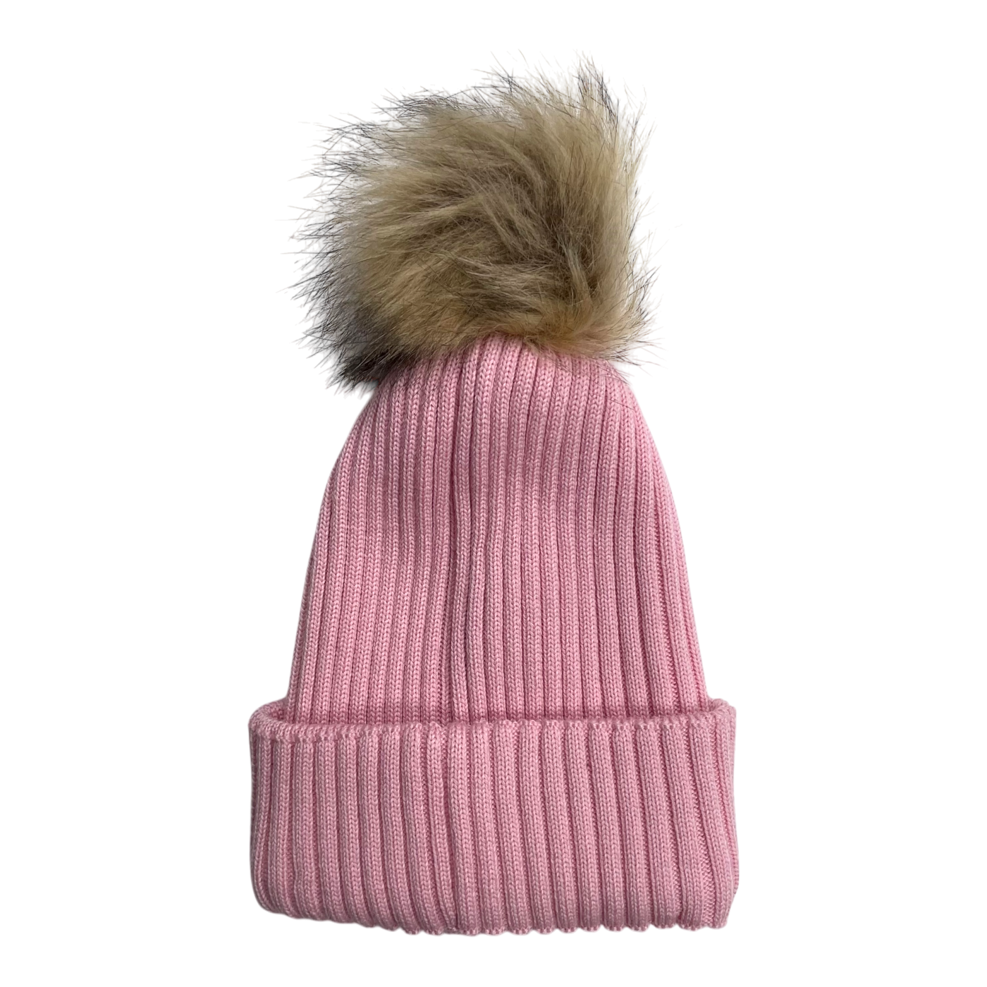 Gugguu merino furry beanie, pink | 55/56cm