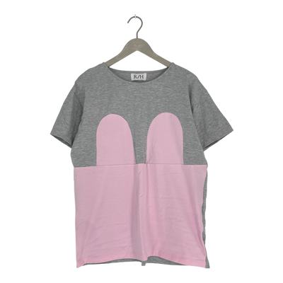 R/H Studio mickey t-shirt, pink/grey | woman S