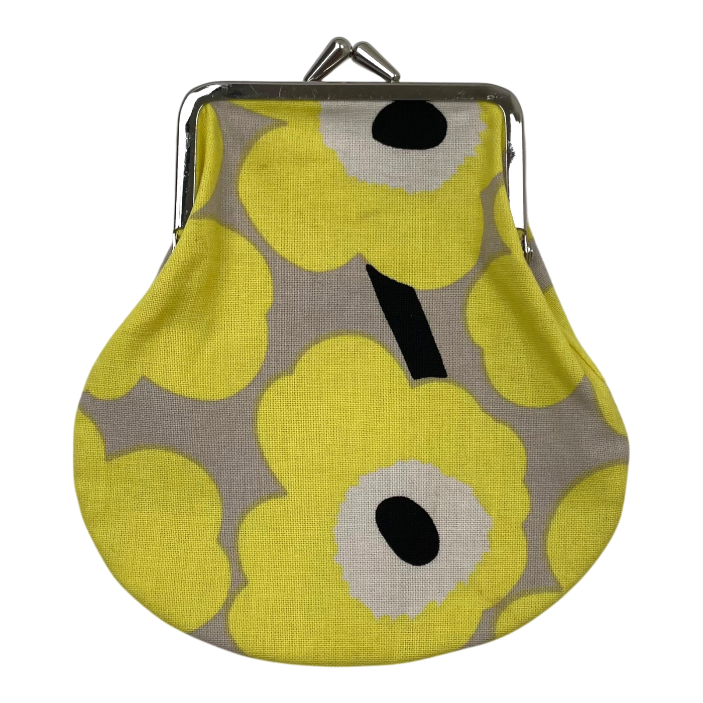Marimekko purse, yellow unikko