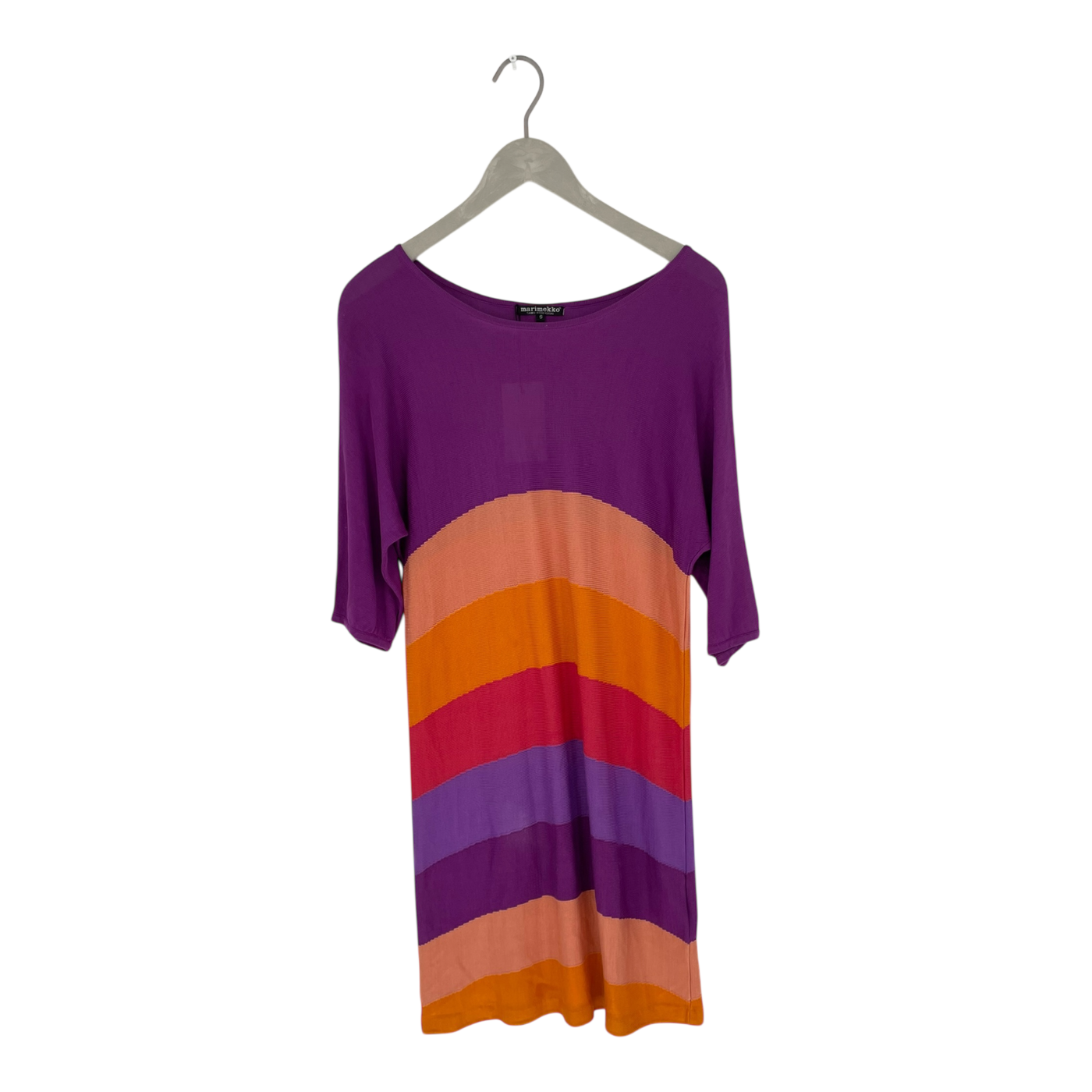 Marimekko silk dress, stripes | woman S