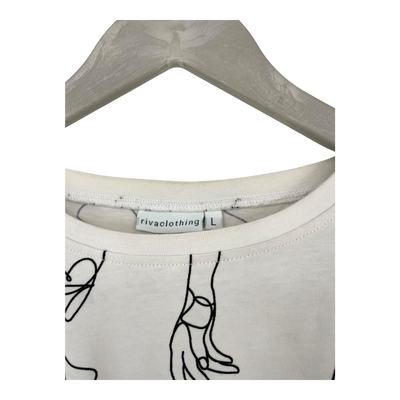 Riva Clothing toivo t-shirt, white | unisex L