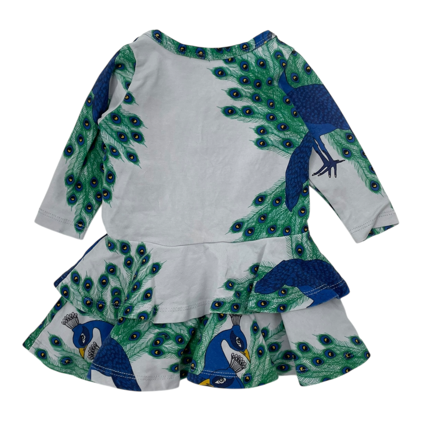 Mini Rodini dress, peacock | 56/62cm