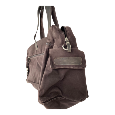 Harold's Bags canvas travel bag, dark brown