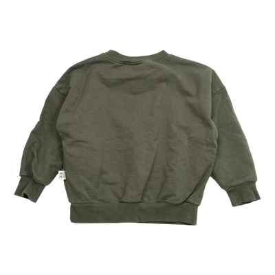 Mainio sweatshirt, forest green | 86/92cm
