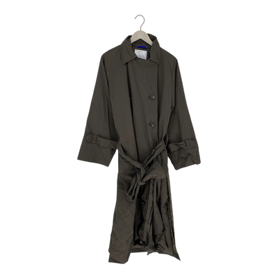 Embassy of Bricks and Logs kalvi trench coat, coffee | woman M