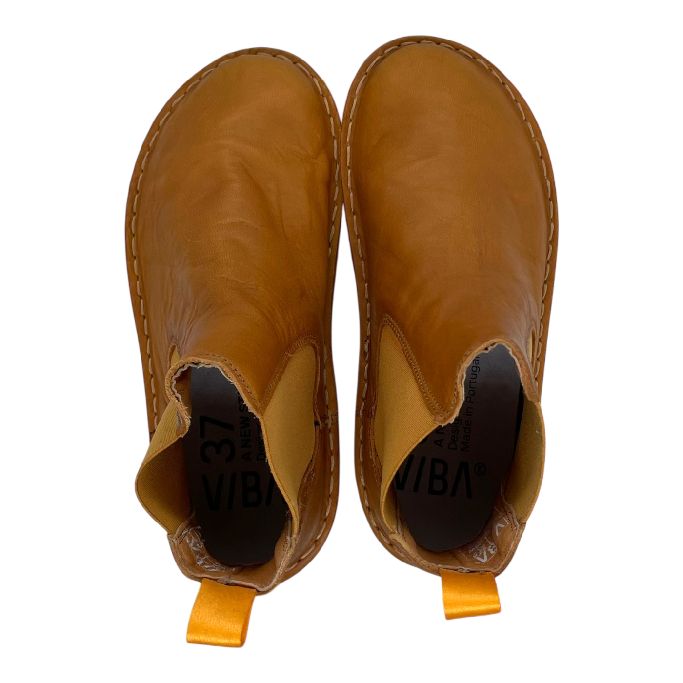 VIBAe Helsinki leather boots, sunflower yellow | 37