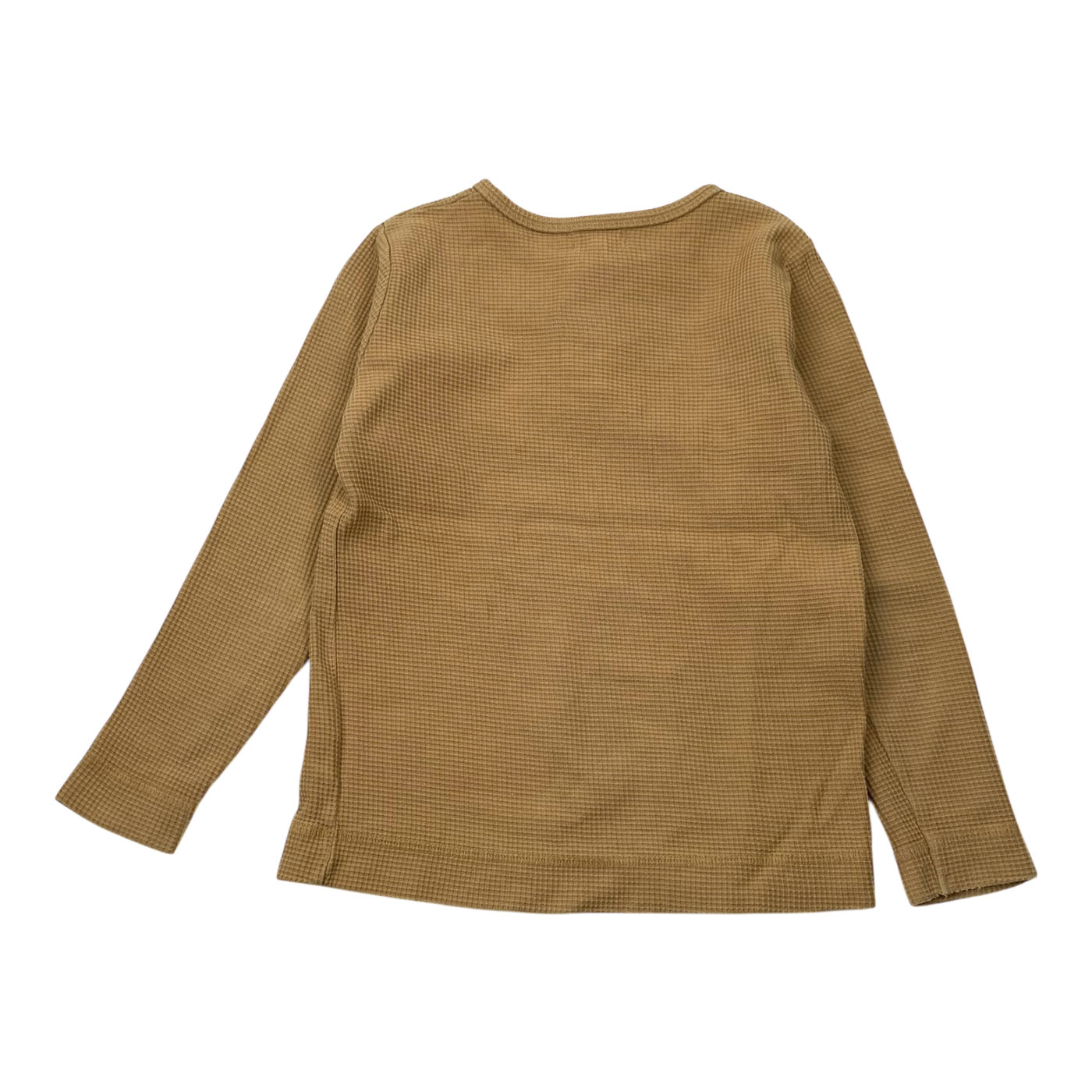 The Simple Folk waffle shirt, sand | 5-6y