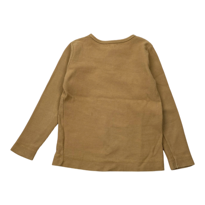 The Simple Folk waffle shirt, sand | 5-6y