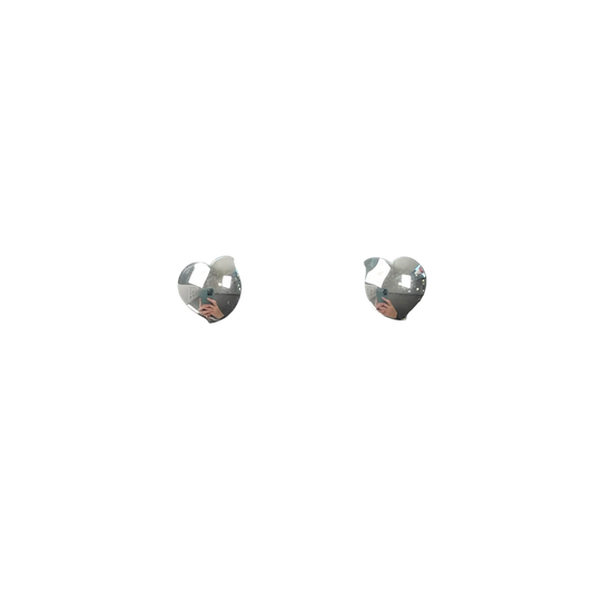 Lumoava hali stud earrings, silver