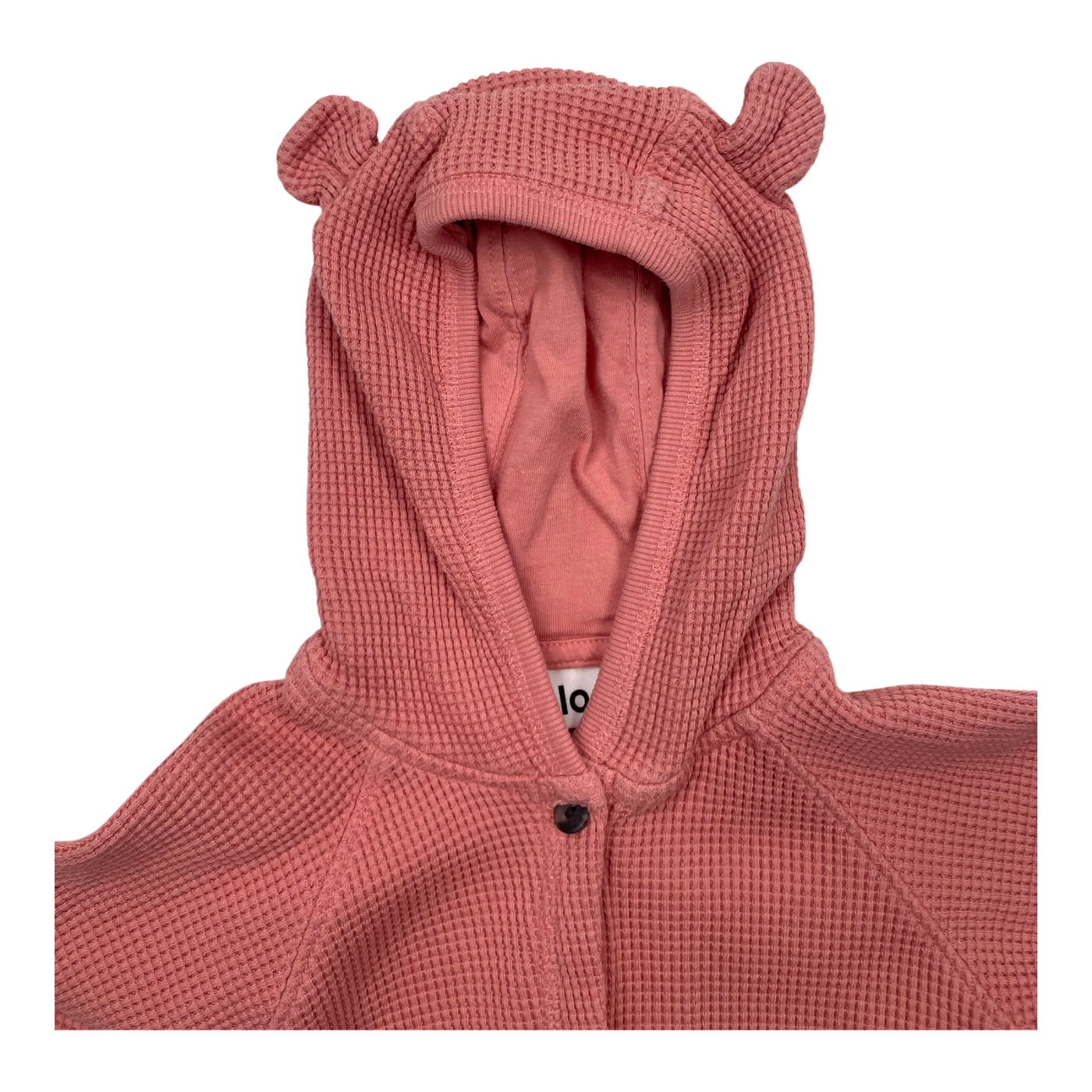 Molo bear ear jumpsuit, pink | 80cm