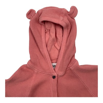 Molo bear ear jumpsuit, pink | 80cm