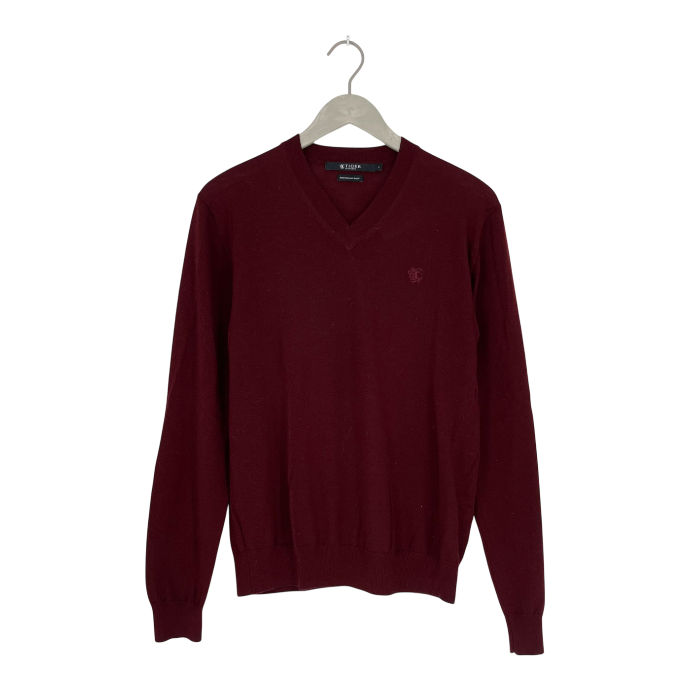 Tiger of Sweden merino sweater, burgundy | man S