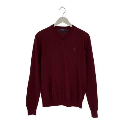 Tiger of Sweden merino sweater, burgundy | man S