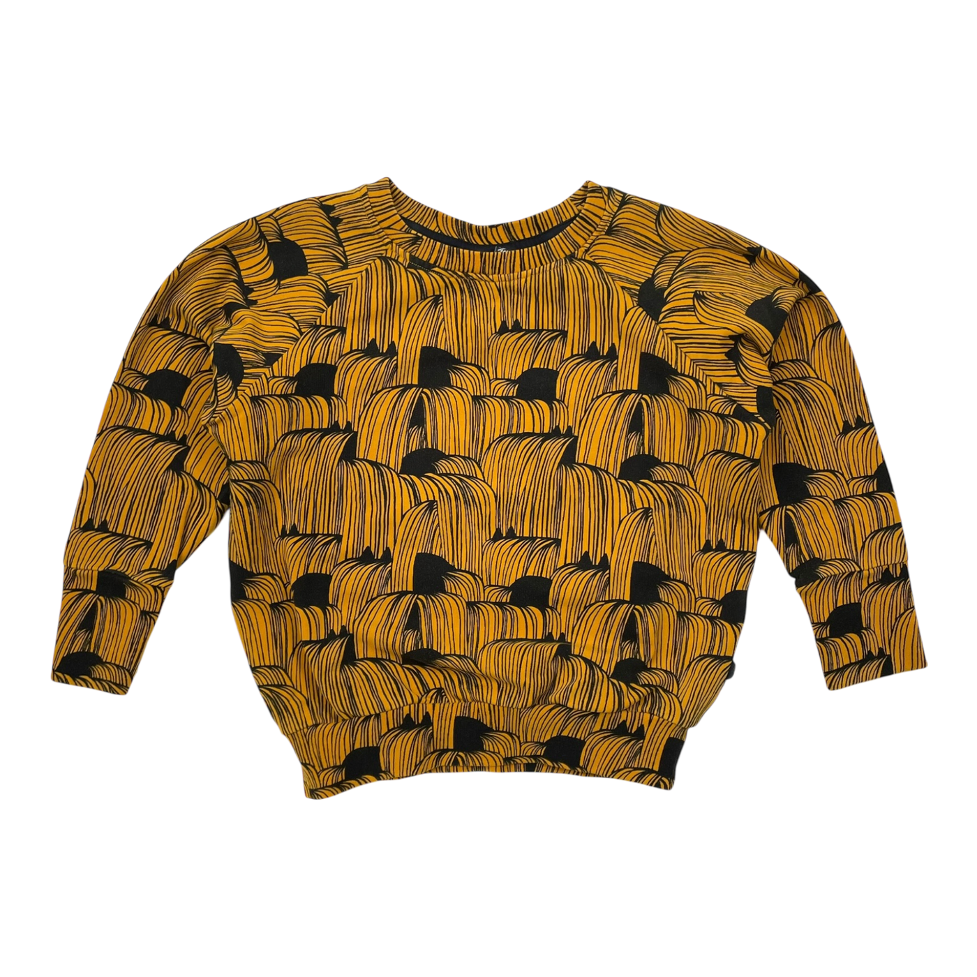 Papu sweatshirt, black/yellow | 98/104cm